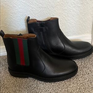 Gucci Black Kid’s Leather Boots